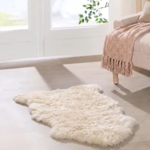 90cm Ivory White Sheepskin Rug
