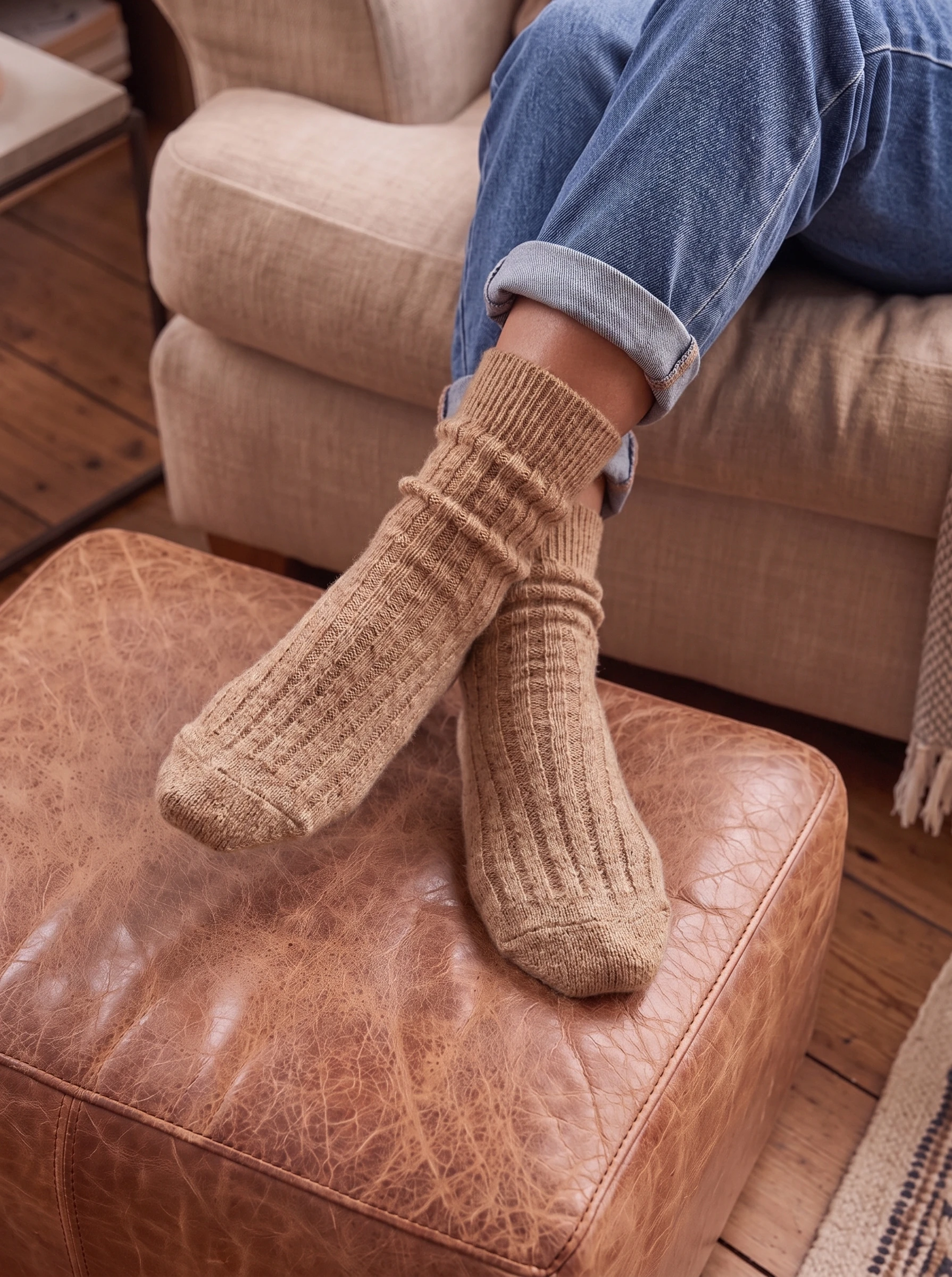 Alpaca Wool Bed Socks - Image 15