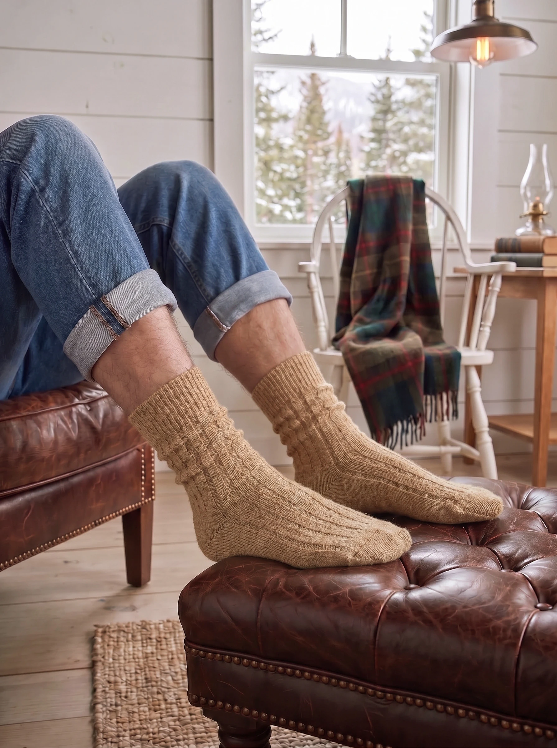 Alpaca Wool Bed Socks - Image 16