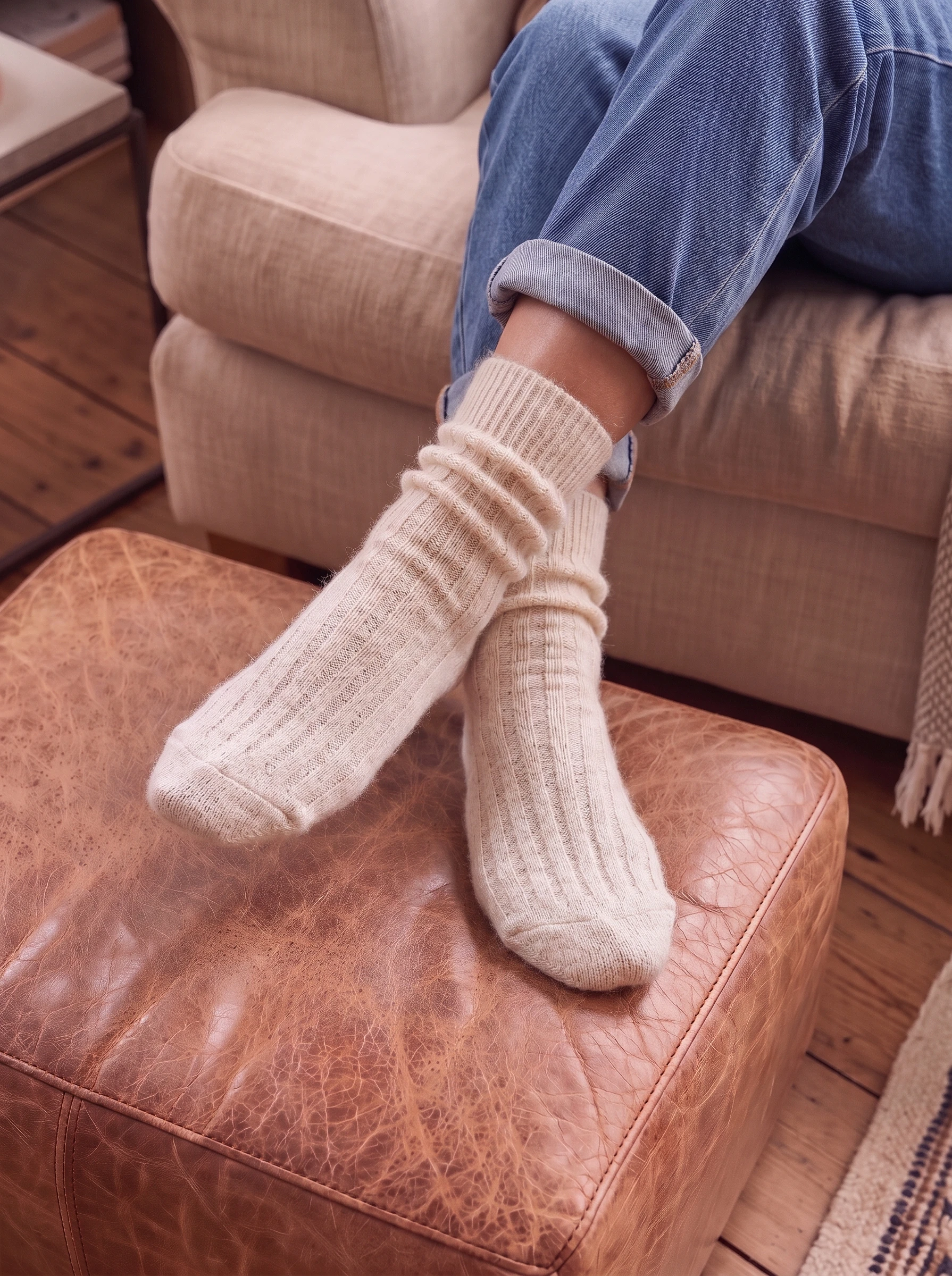 Alpaca Wool Bed Socks - Image 9