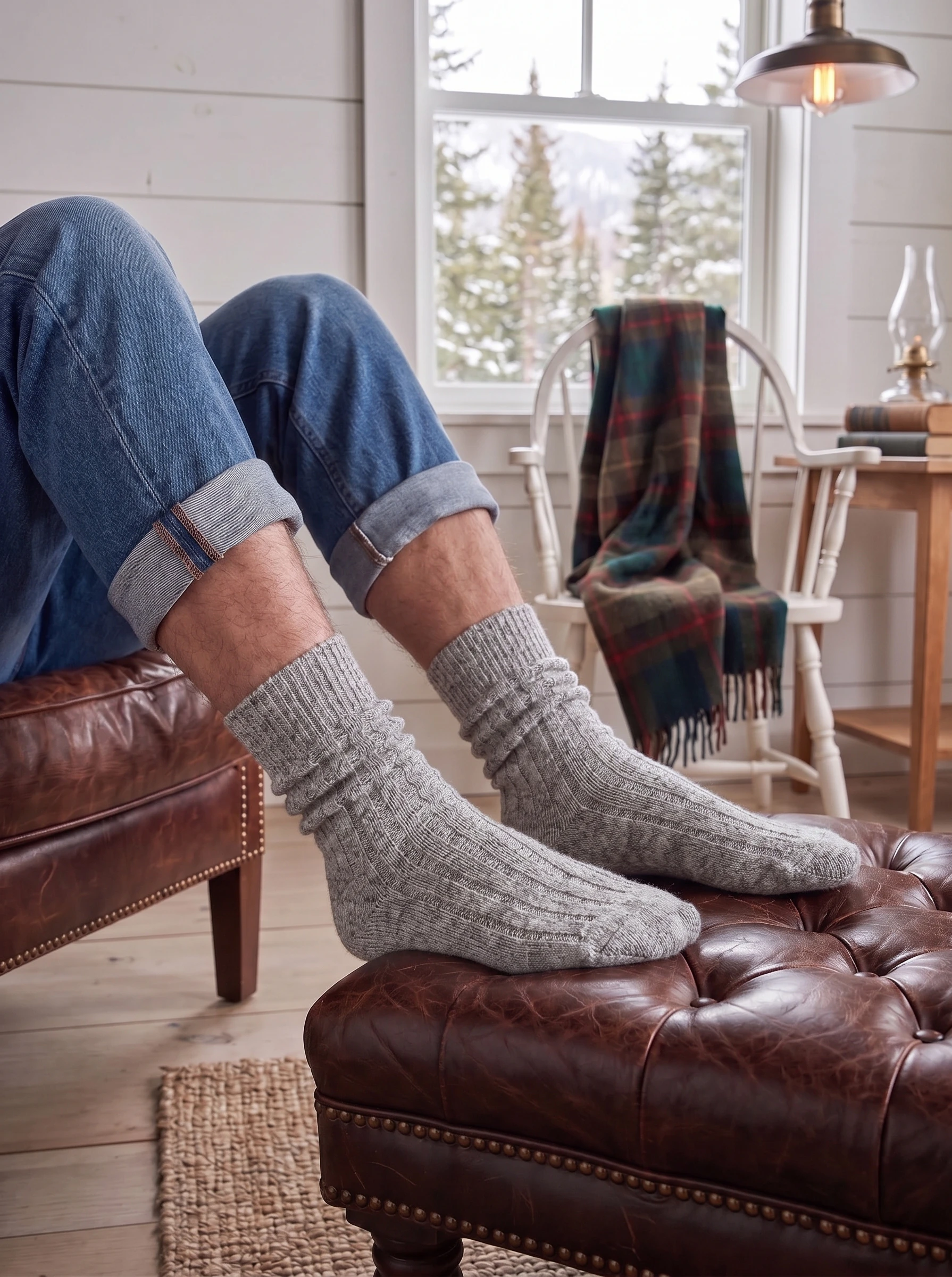 Alpaca Wool Bed Socks - Image 4