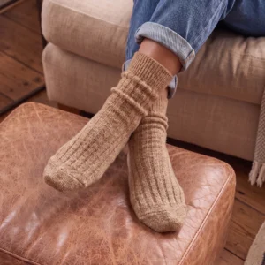 Alpaca Wool Bed Socks