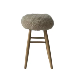 Curly Sheepskin Bar Stool