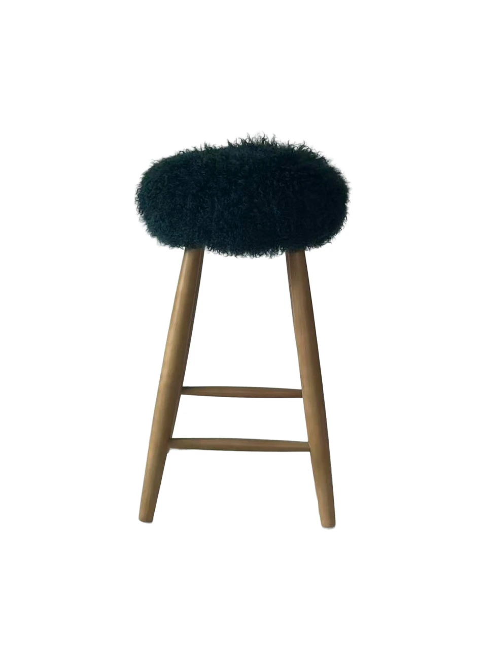 Curly Sheepskin Bar Stool - Image 18