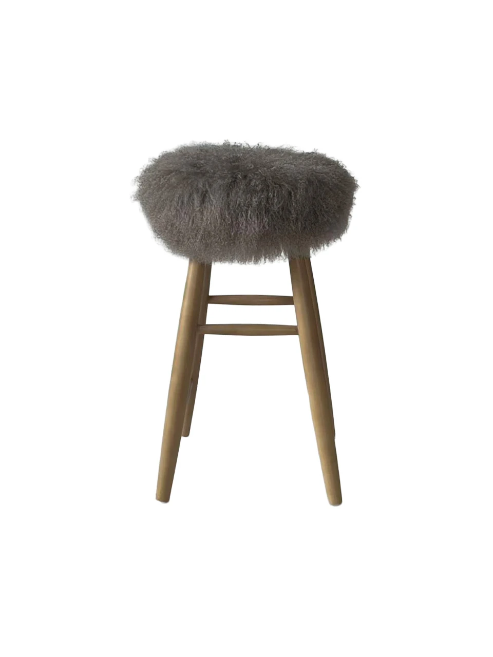 Curly Sheepskin Bar Stool - Image 6