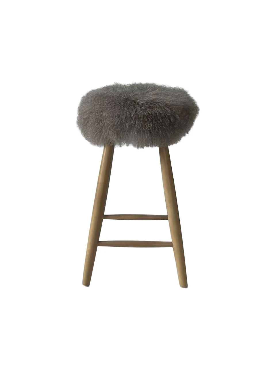 Curly Sheepskin Bar Stool - Image 8