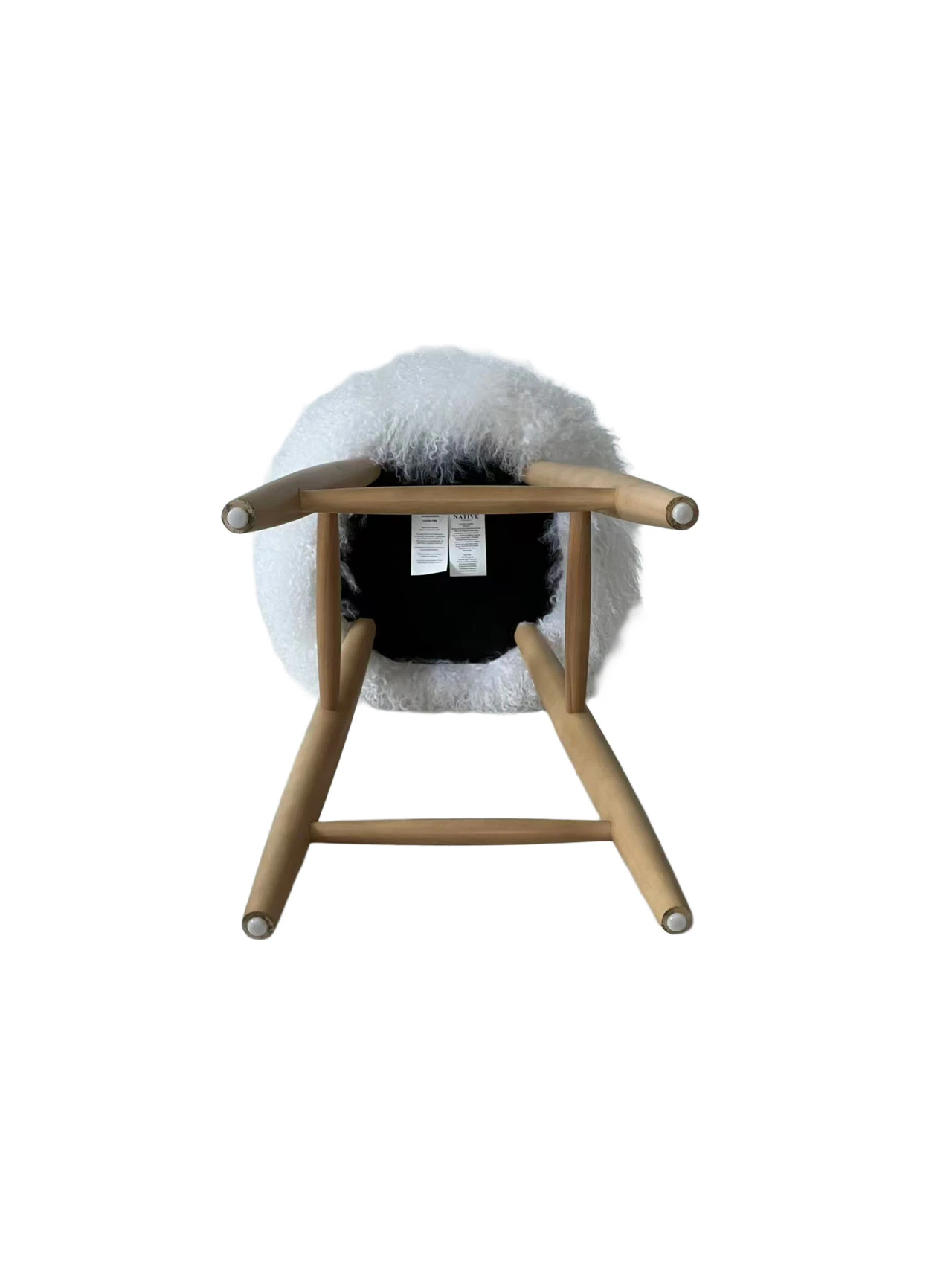 Curly Sheepskin Bar Stool - Image 14