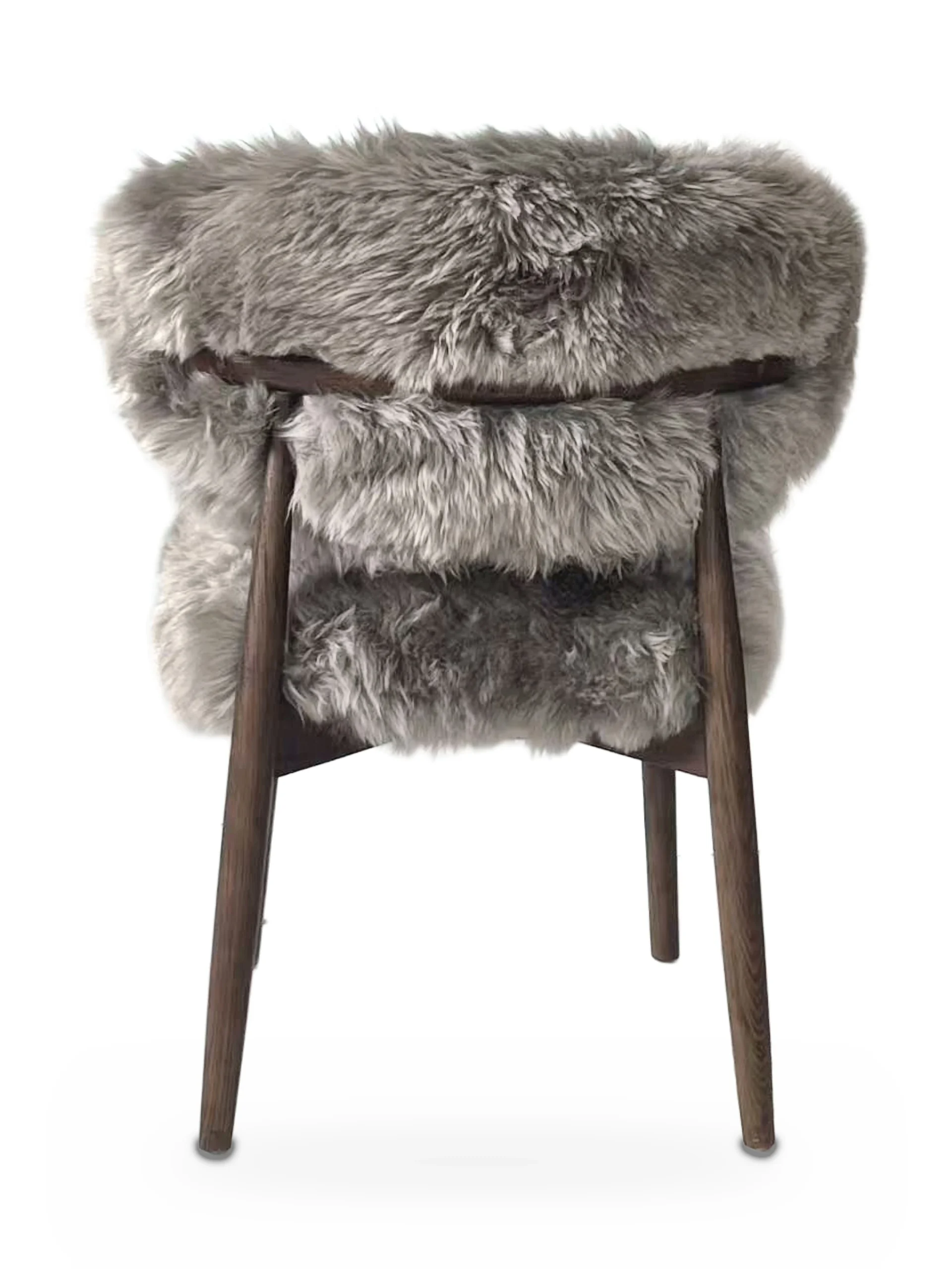 Genuine Longwool Sheepskin Dining Chair (set of 2) - Image 15