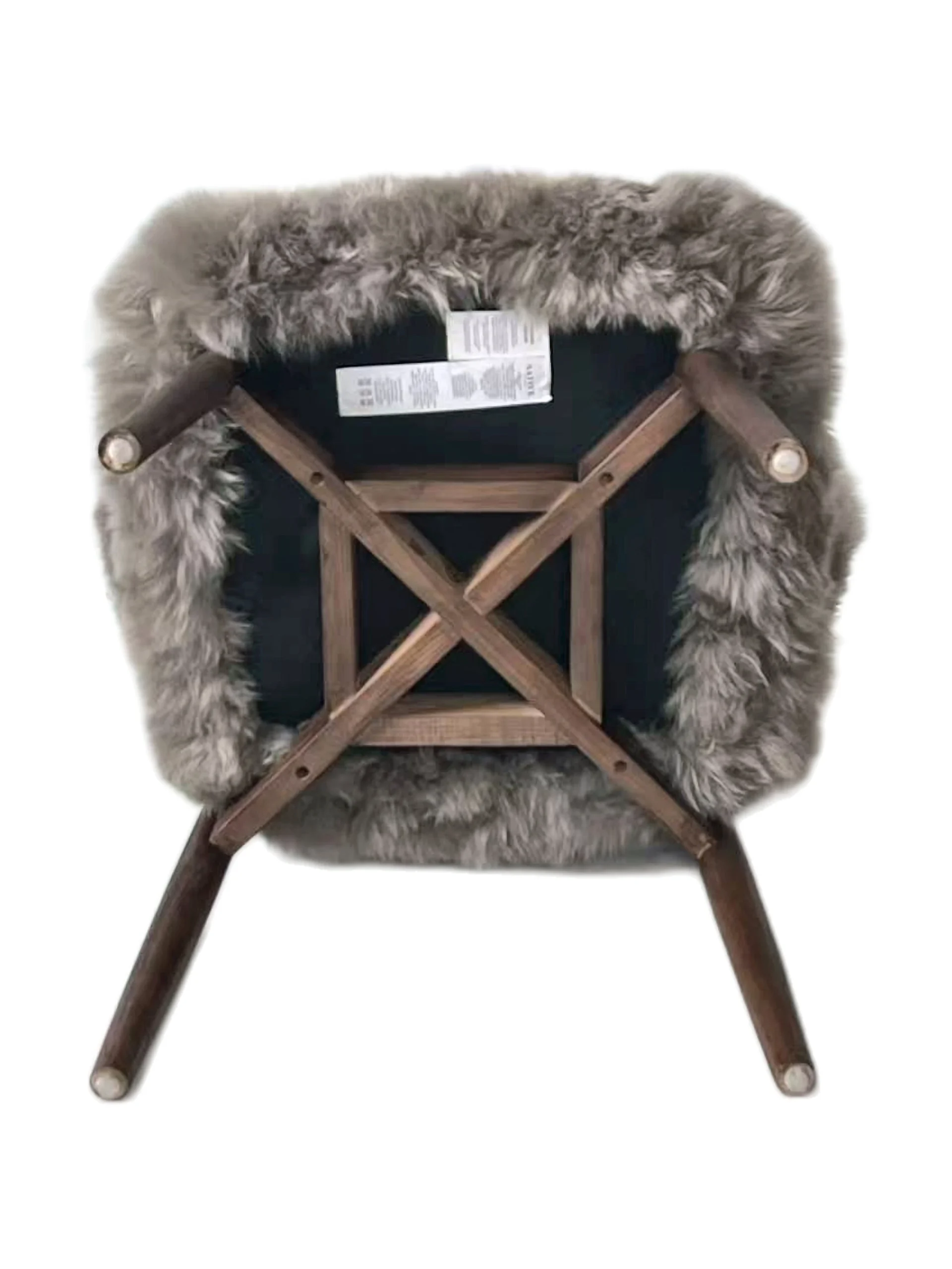 Genuine Longwool Sheepskin Dining Chair (set of 2) - Image 16