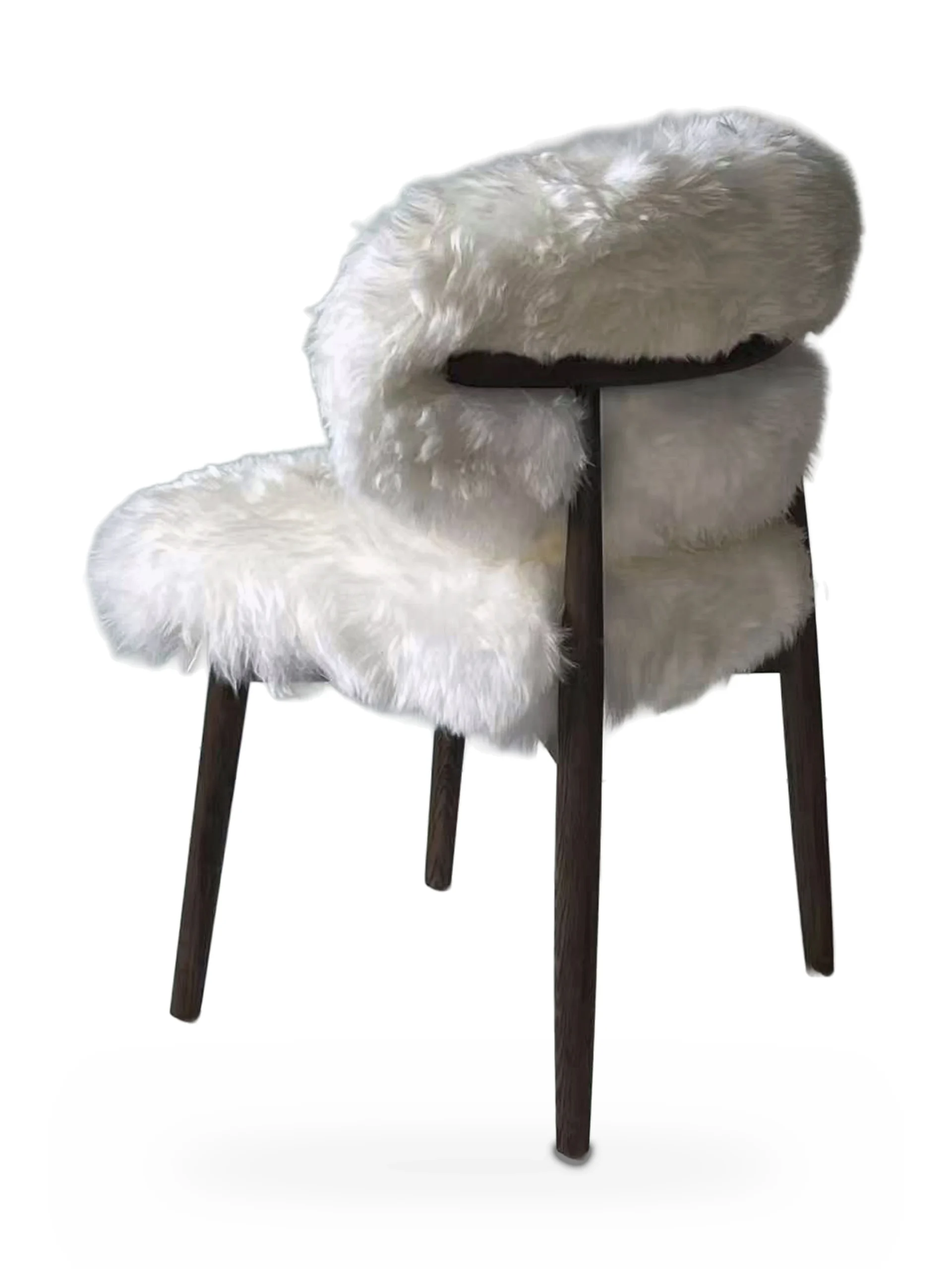 Genuine Longwool Sheepskin Dining Chair (set of 2) - Image 24