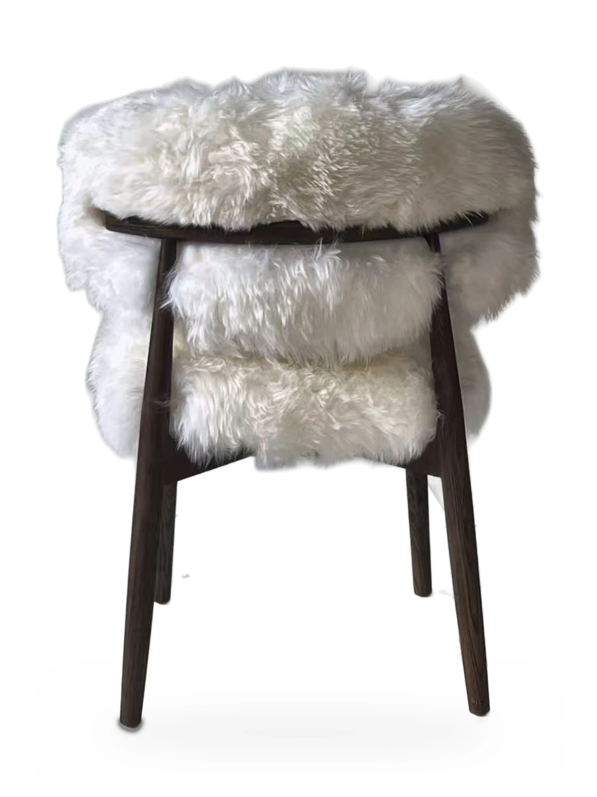 Genuine Longwool Sheepskin Dining Chair (set of 2) - Image 25