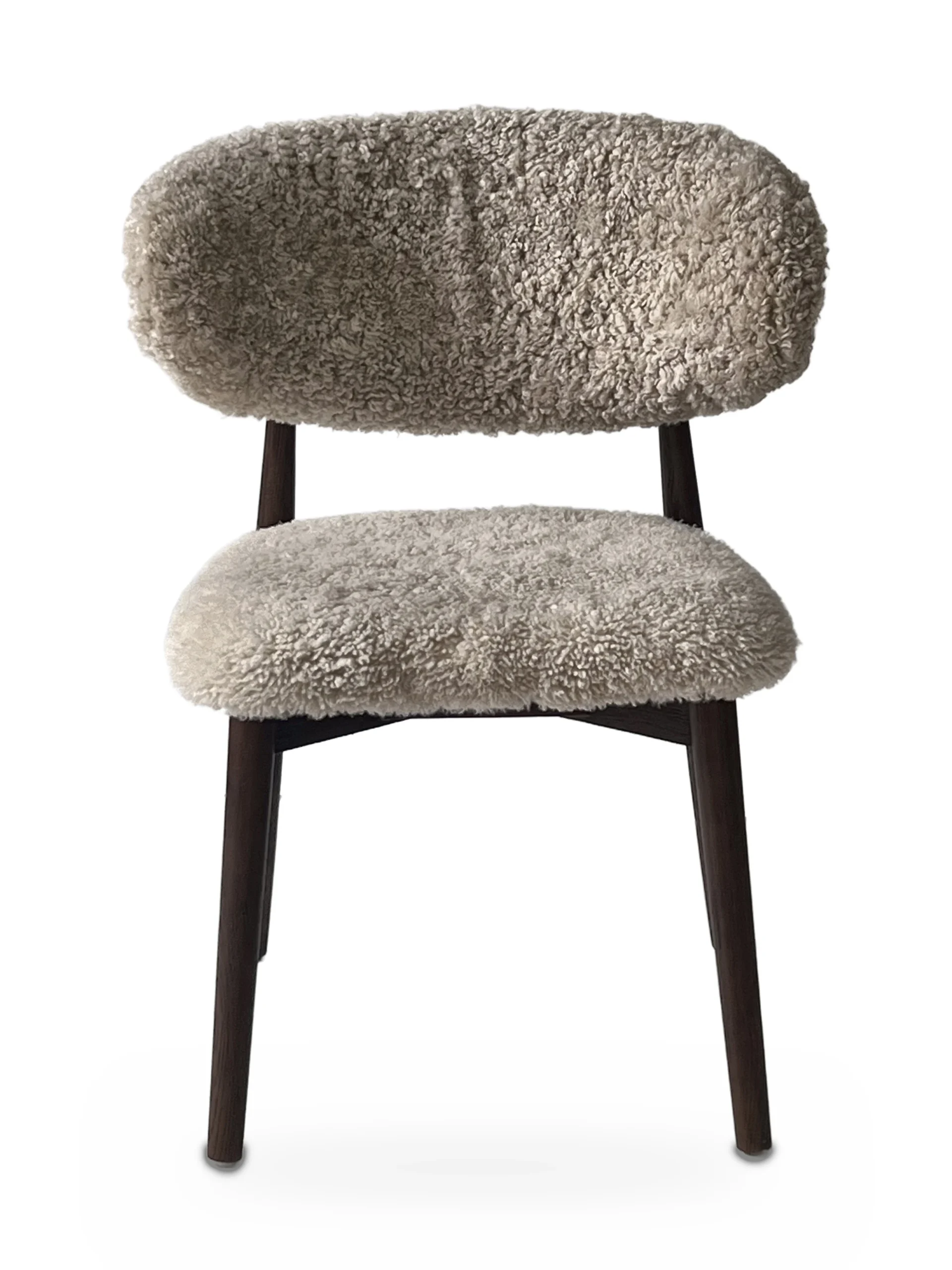 Genuine Short Fur Sheepskin Dining Chair (set of 2)