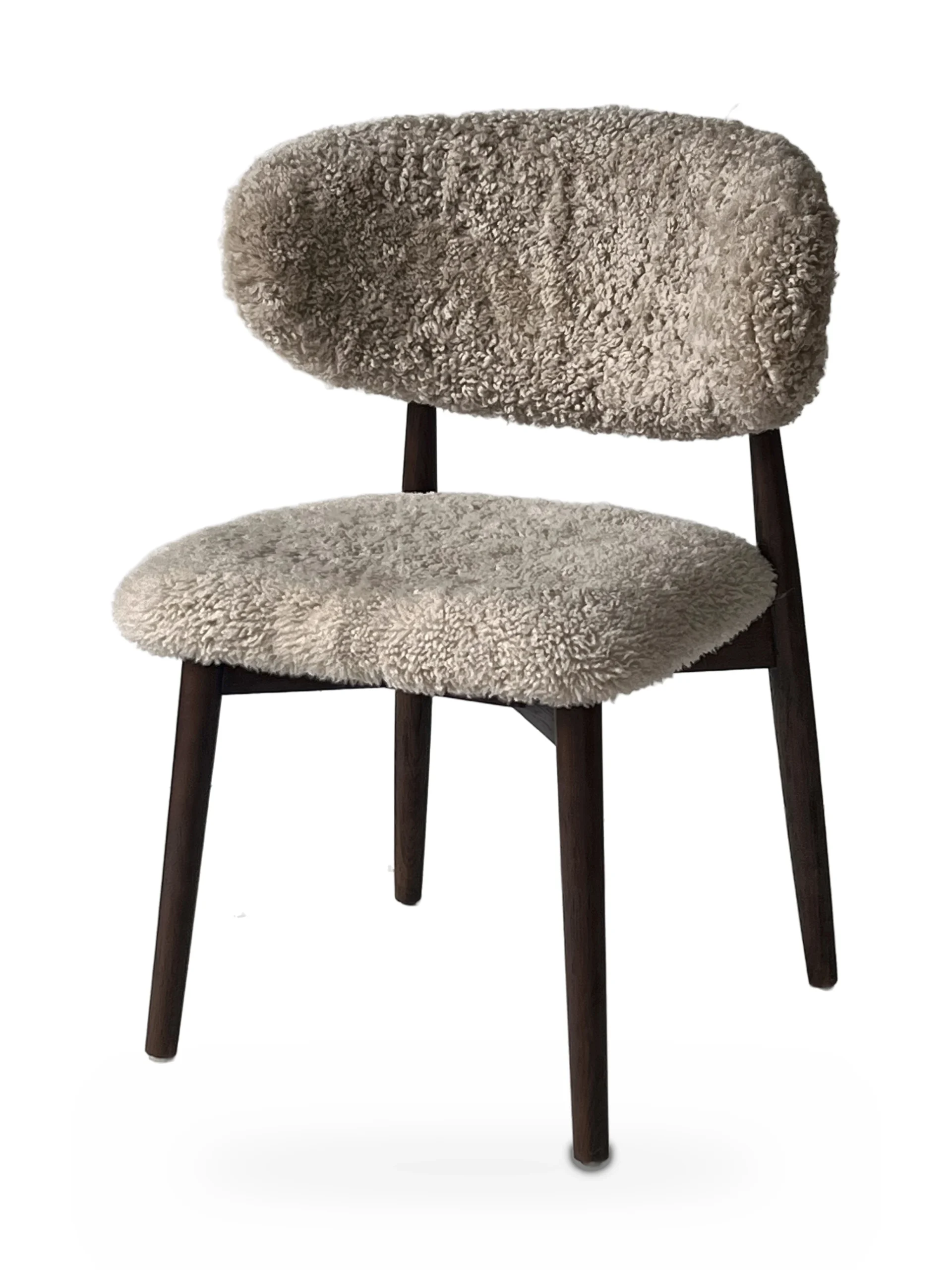 Genuine Short Fur Sheepskin Dining Chair (set of 2) - Image 24