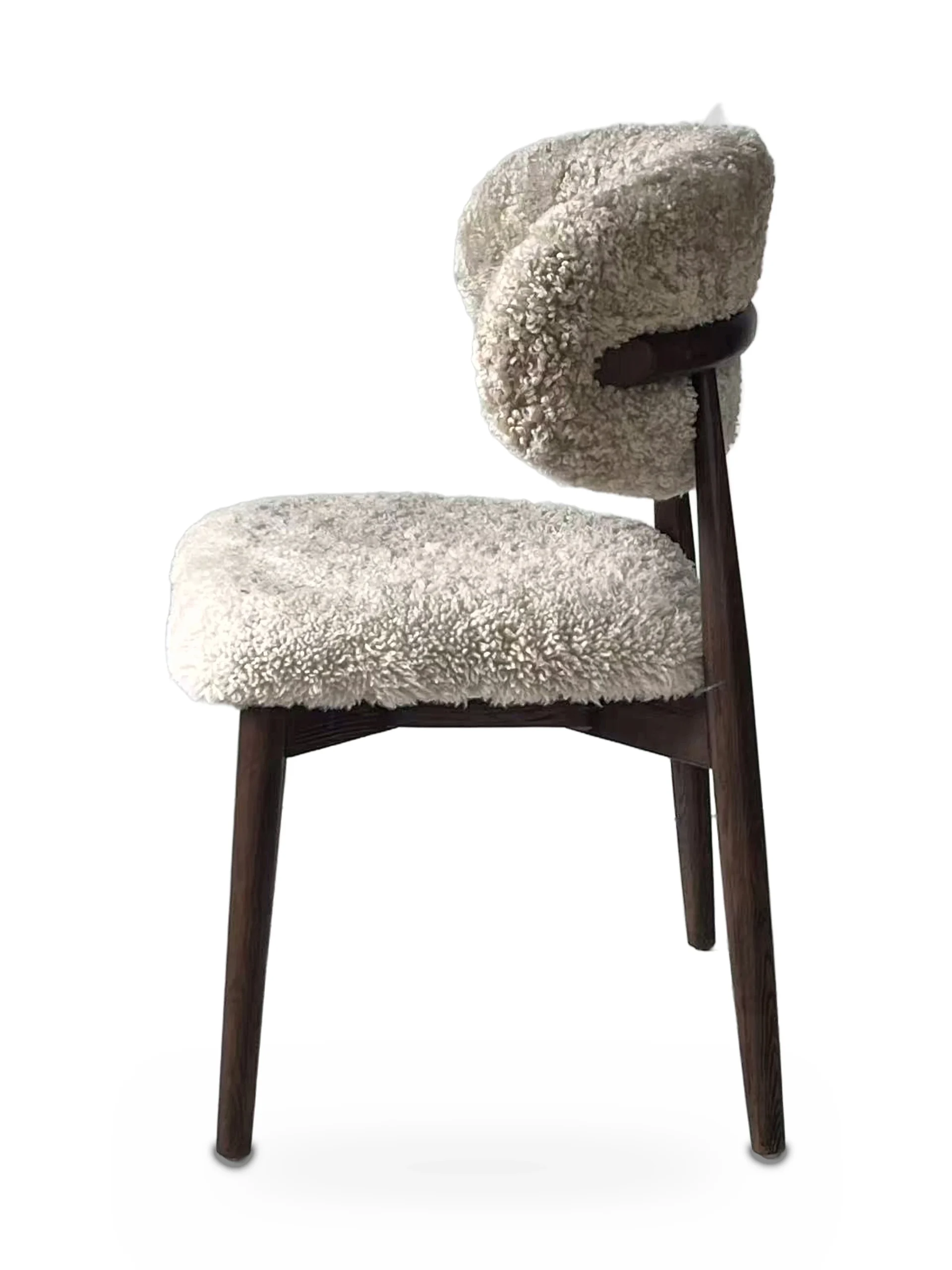 Genuine Short Fur Sheepskin Dining Chair (set of 2) - Image 23