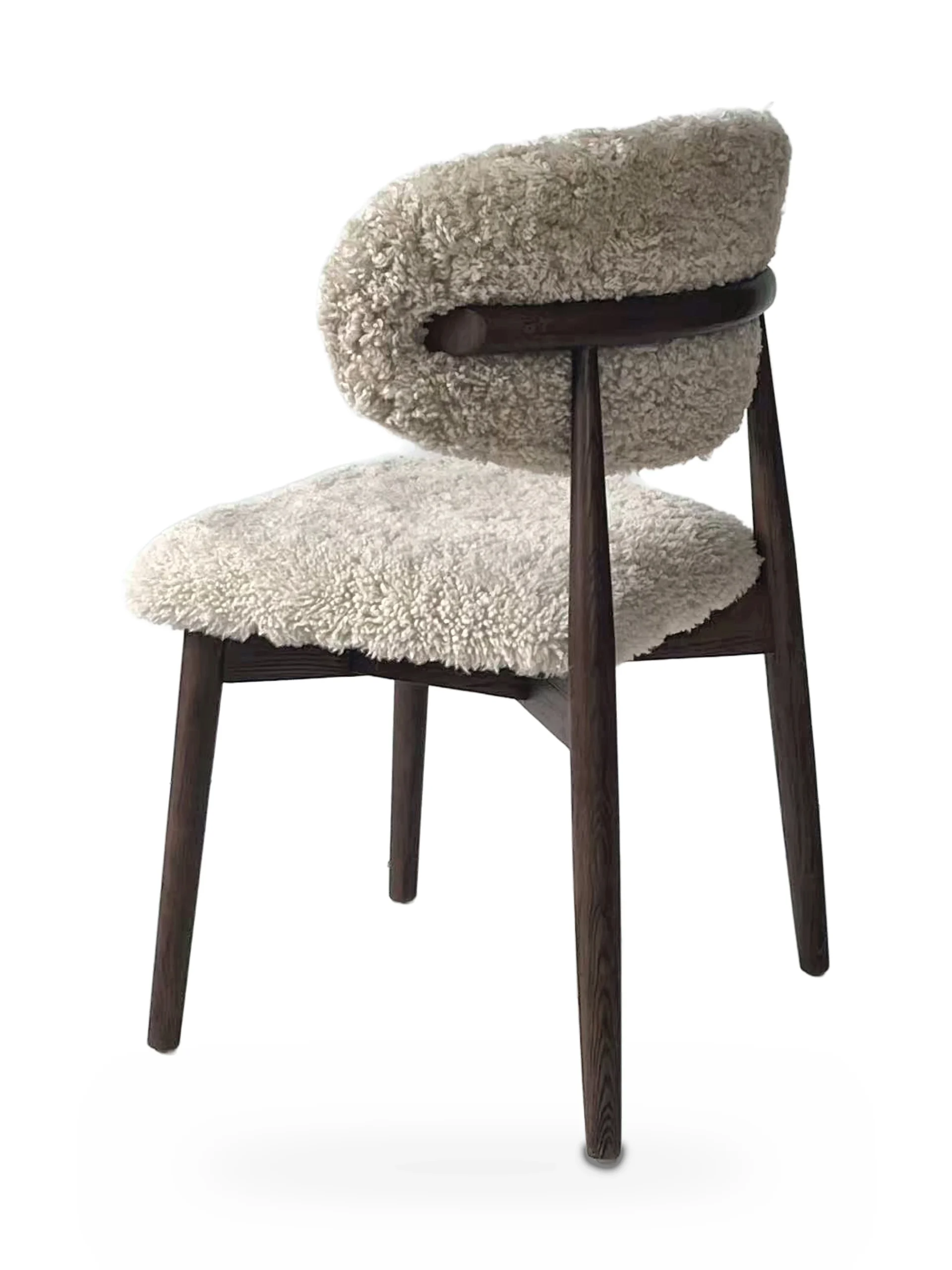 Genuine Short Fur Sheepskin Dining Chair (set of 2) - Image 22