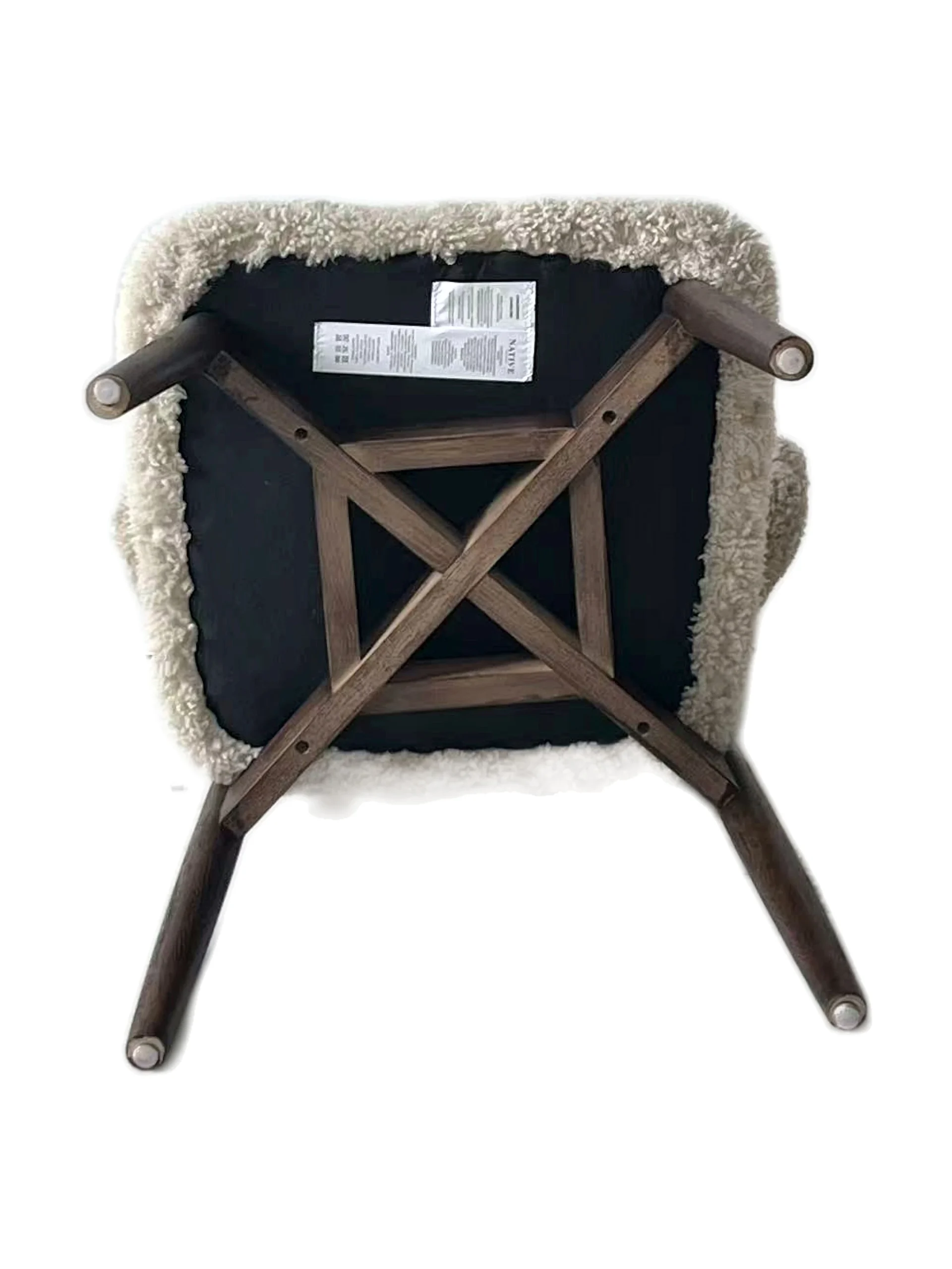 Genuine Short Fur Sheepskin Dining Chair (set of 2) - Image 18
