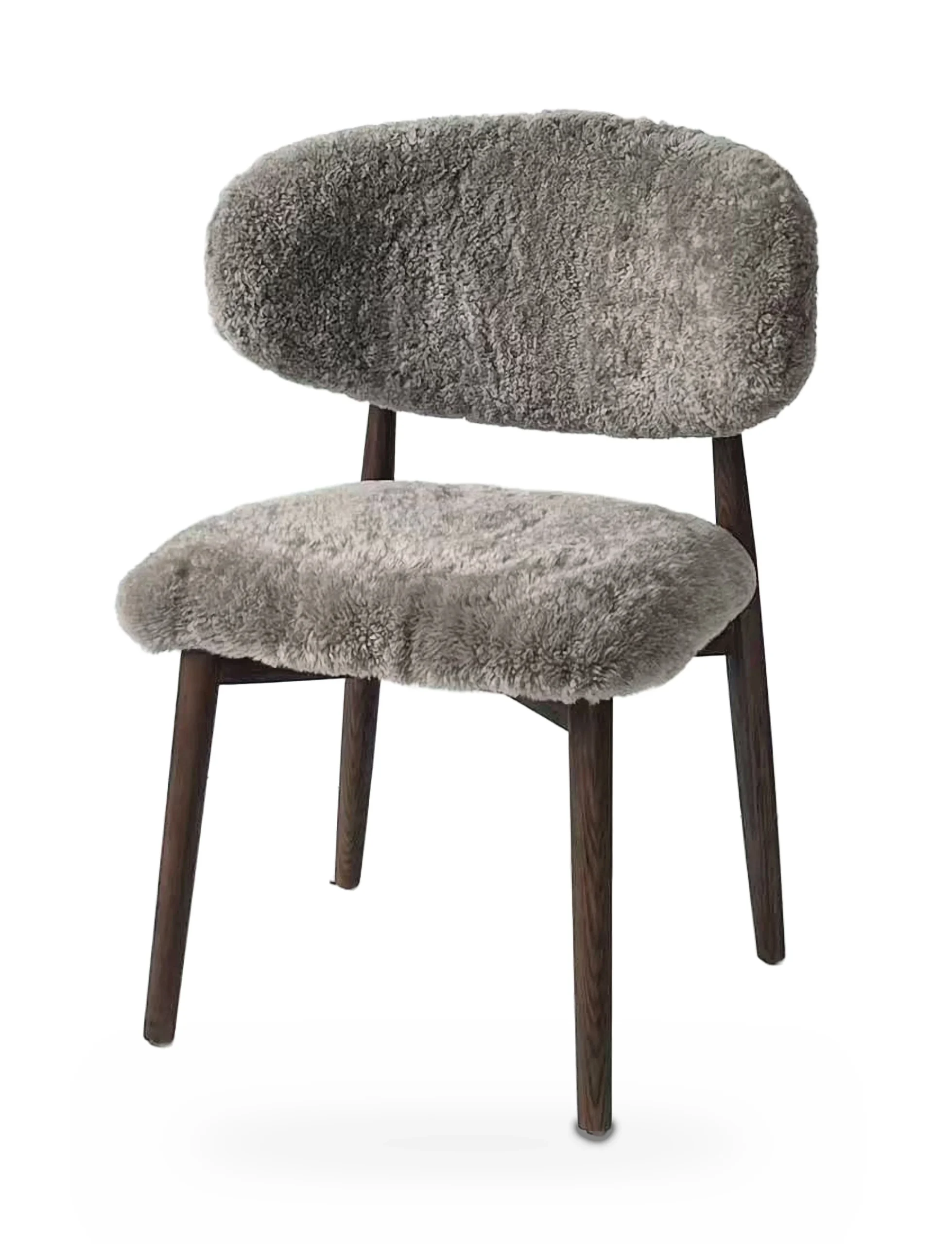 Genuine Short Fur Sheepskin Dining Chair (set of 2) - Image 13