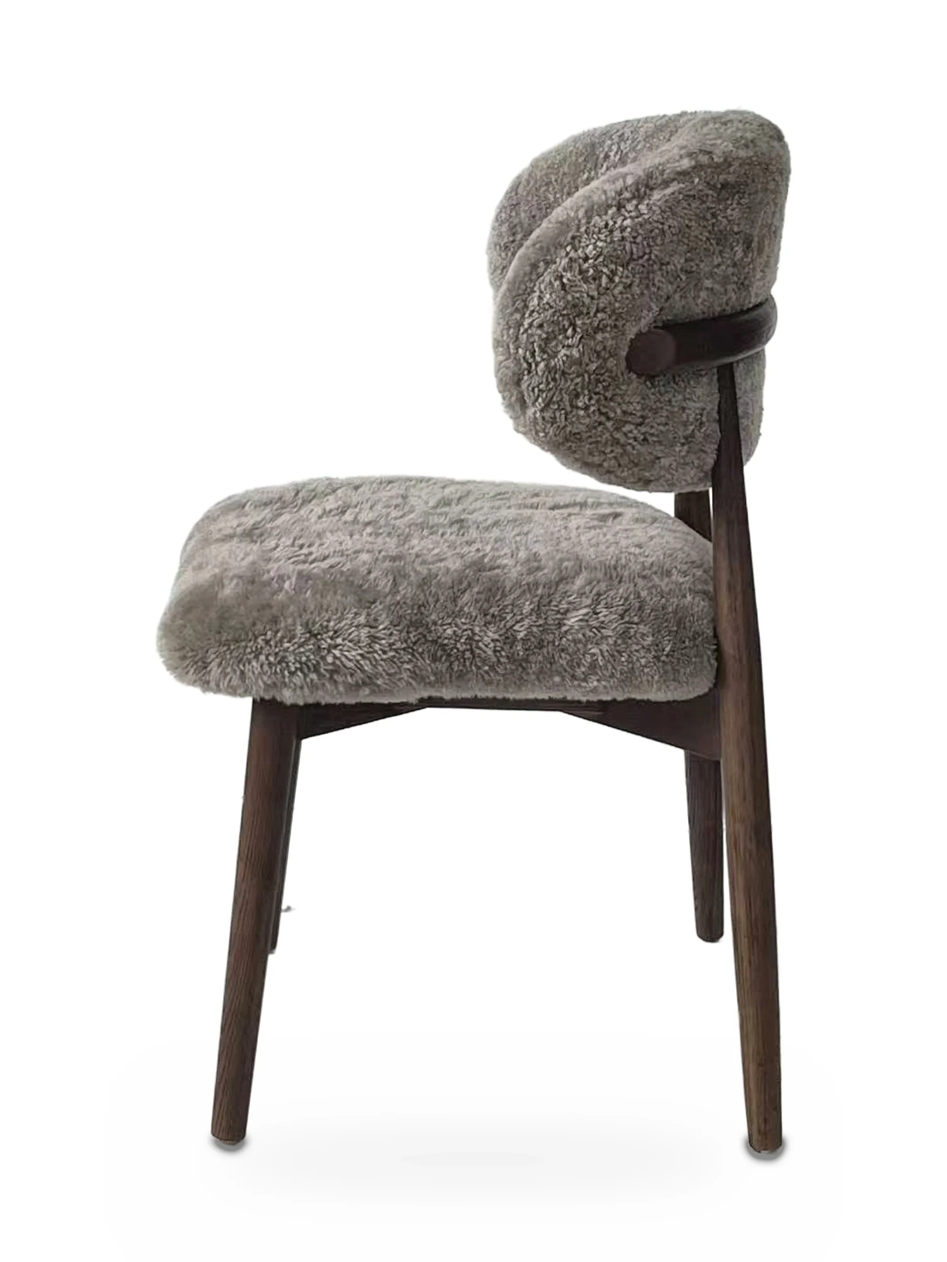 Genuine Short Fur Sheepskin Dining Chair (set of 2) - Image 12