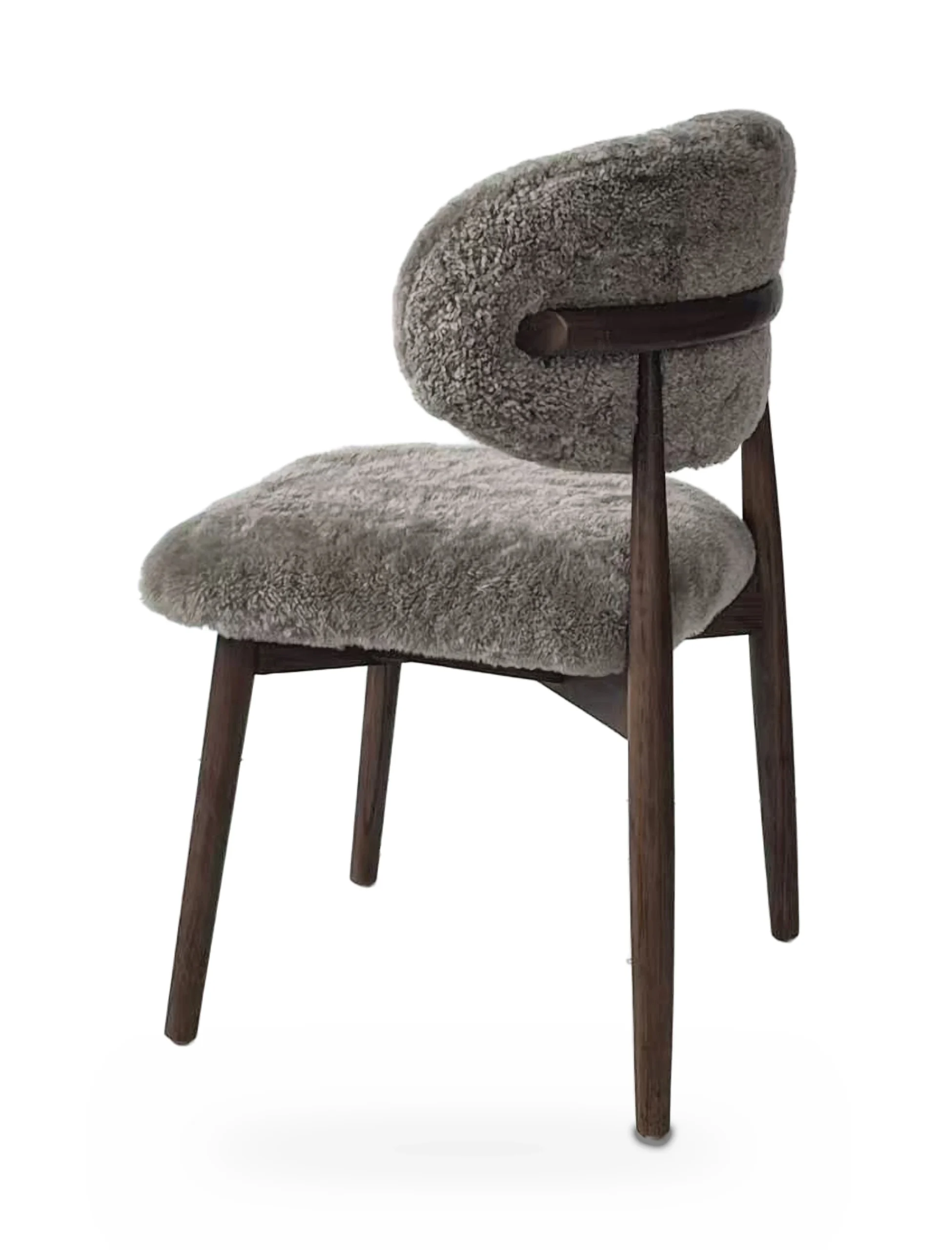 Genuine Short Fur Sheepskin Dining Chair (set of 2) - Image 11
