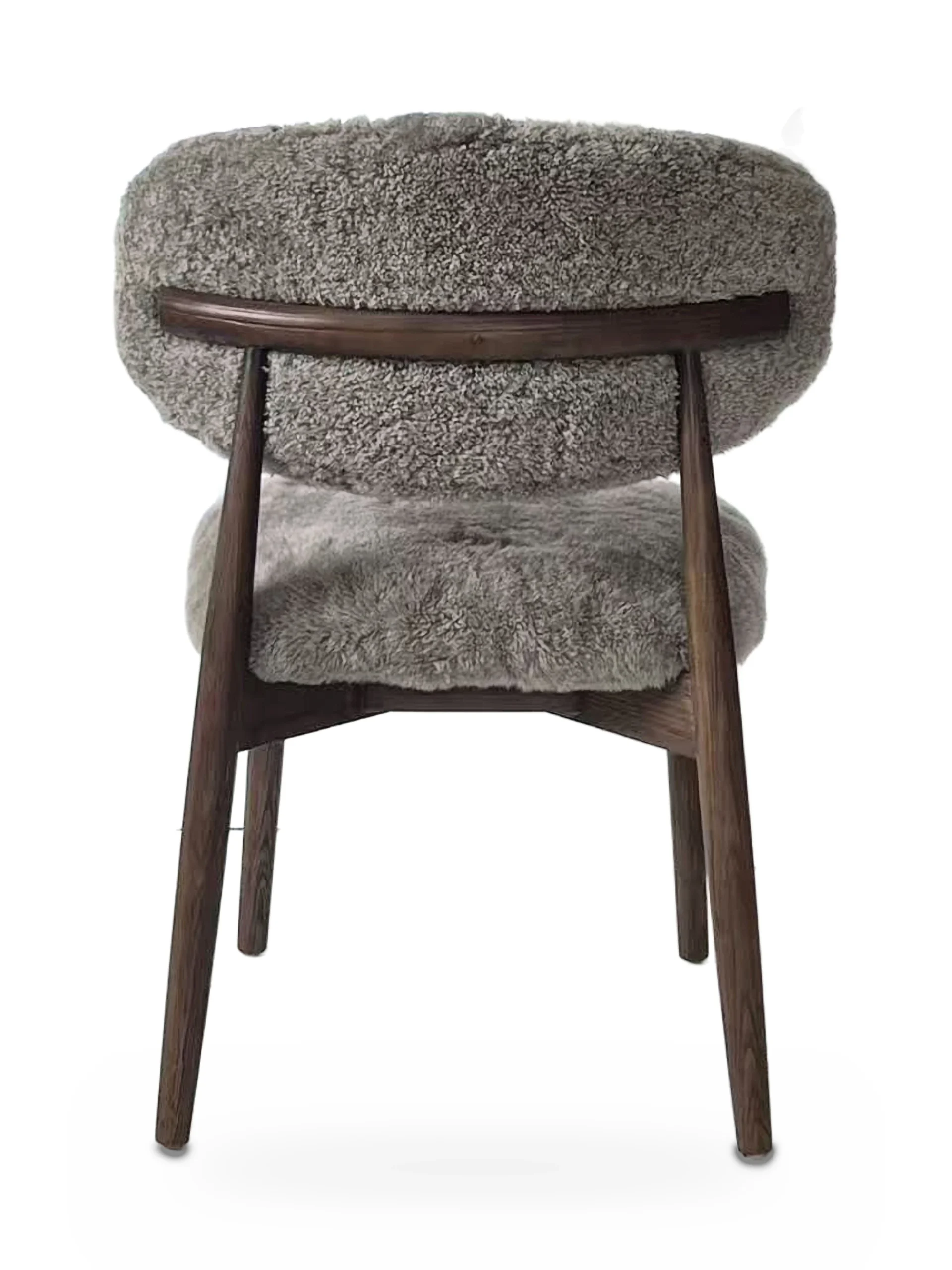 Genuine Short Fur Sheepskin Dining Chair (set of 2) - Image 10