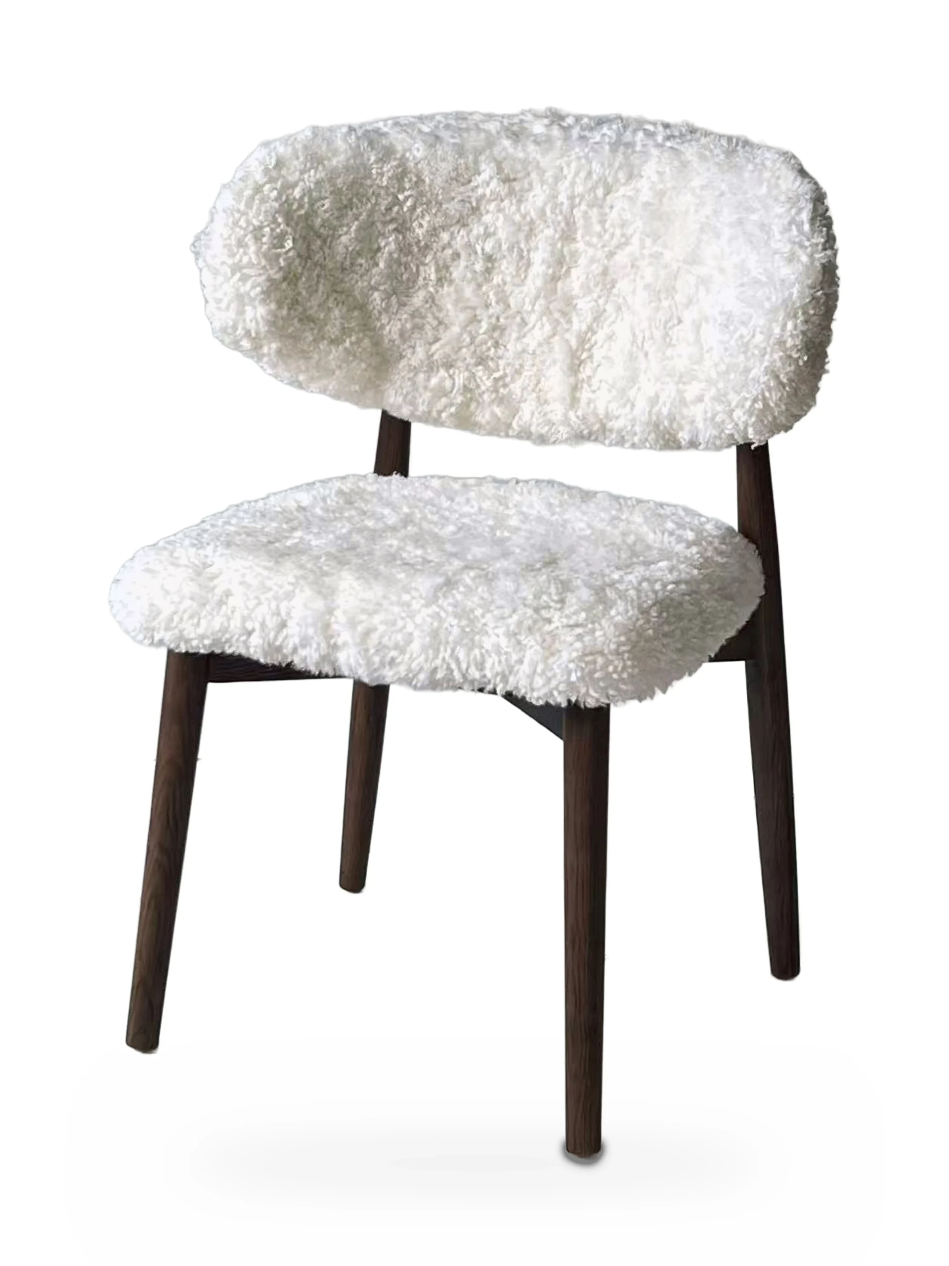 Genuine Short Fur Sheepskin Dining Chair (set of 2) - Image 5