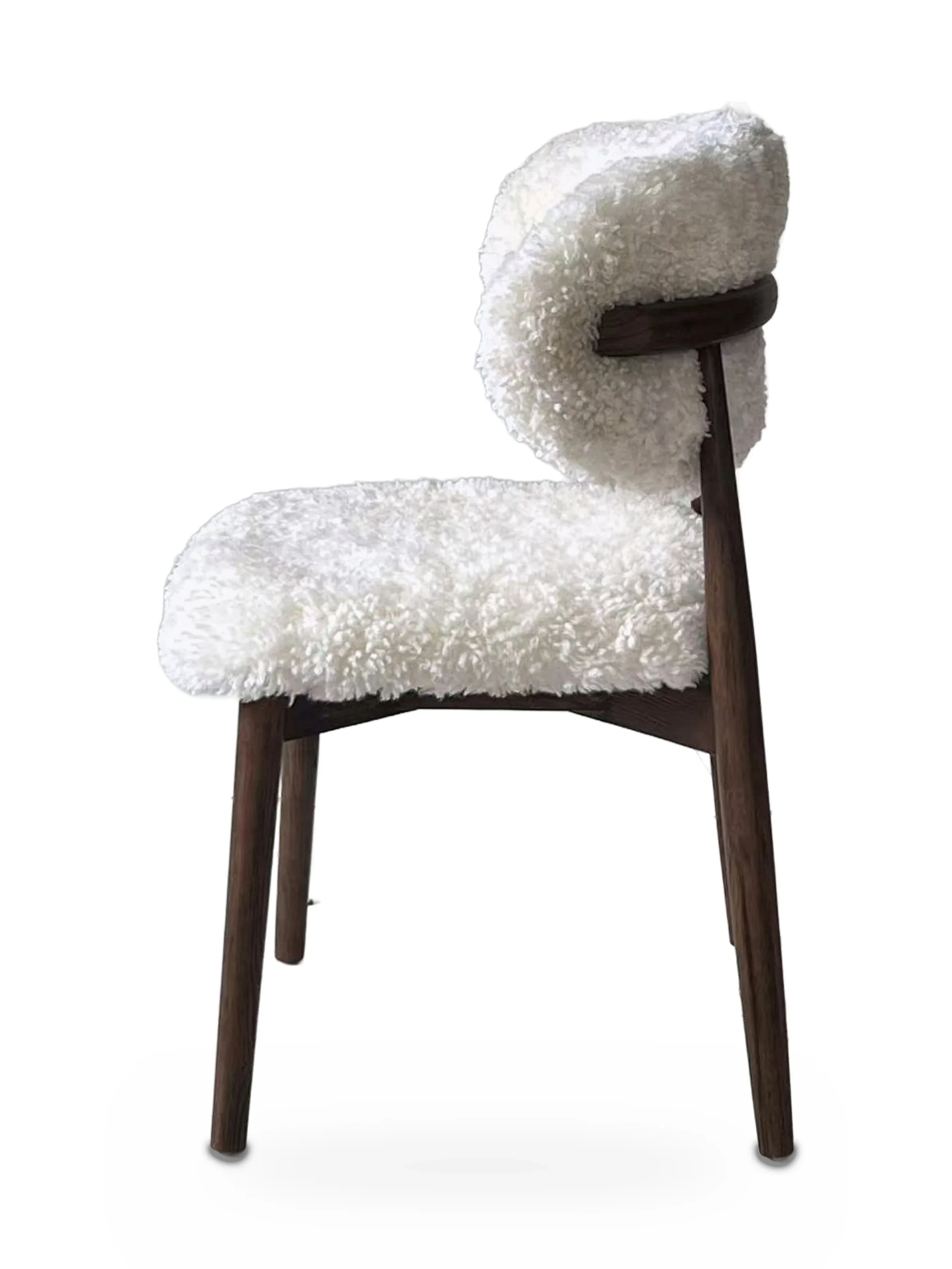 Genuine Short Fur Sheepskin Dining Chair (set of 2) - Image 4