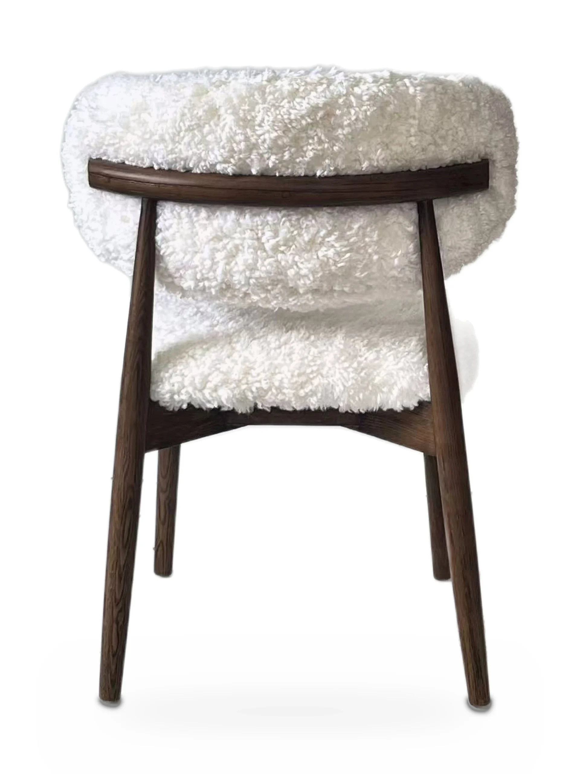 Genuine Short Fur Sheepskin Dining Chair (set of 2) - Image 2