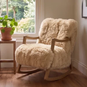 Sheepskin Rocking Armchair